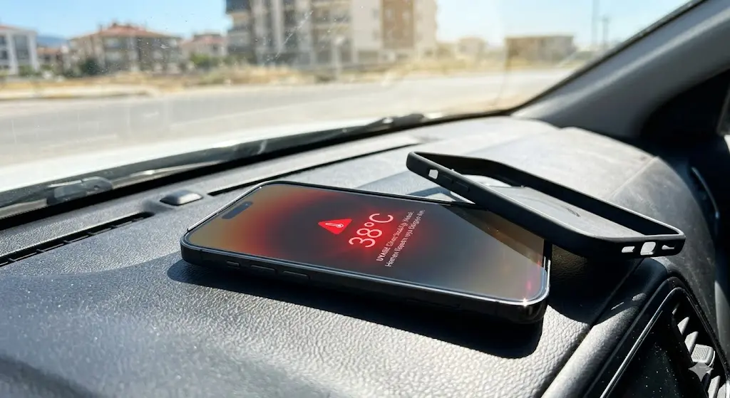 Aşırı sıcak ortamda kalan iPhone telefonların şarjı daha çabuk bitiyor. 