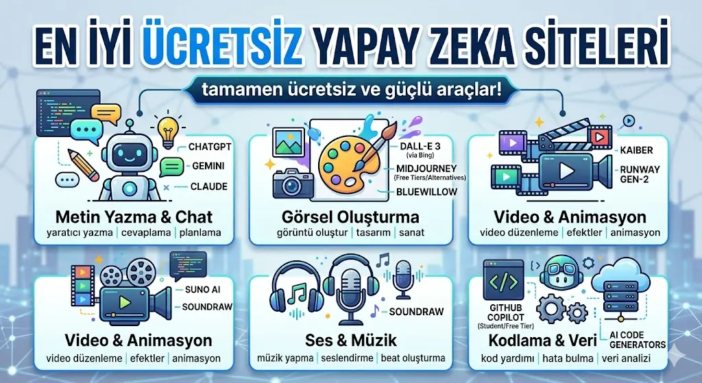 En İyi Ücretsiz Yapay Zeka Siteleri