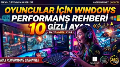 Oyuncular İçin Windows Performans Rehberi En İyi 10 Gizli Ayar