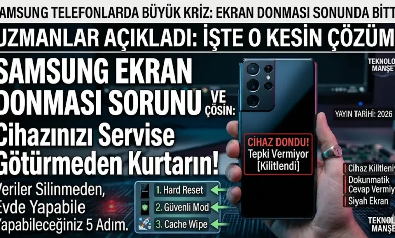 Samsung Telefon Ekran Donması Sorunu ve Kesin Çözümü