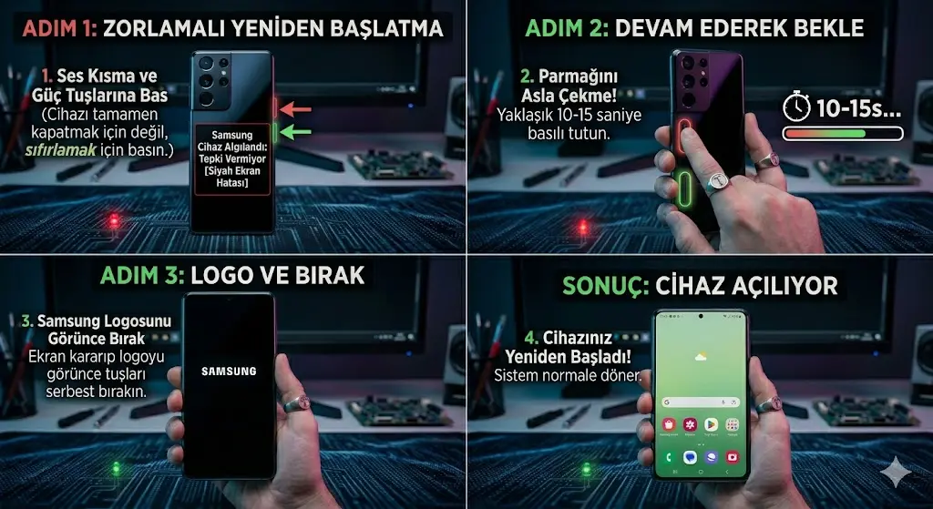 Samsung telefonlarda hard reset nasıl yapılır