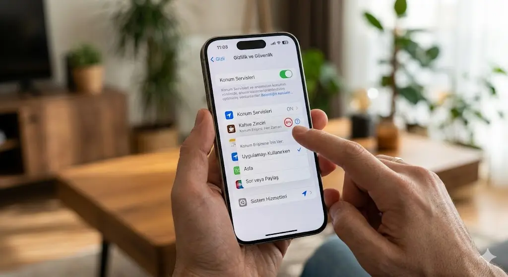 iPhone pilini bitiren konum servisleri 